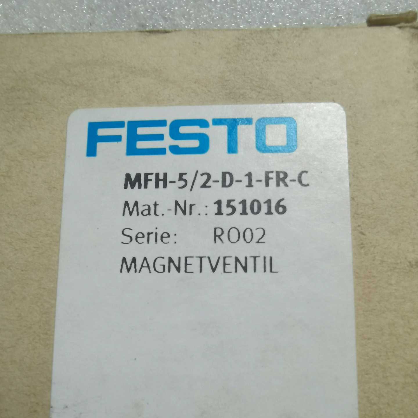 费斯托电磁阀MFH-5/2-D-1-FR-C 151016（电子设备）