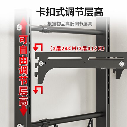 抽拉式厨房微波炉置物架台面可伸缩三层放烤箱上方电饭锅一