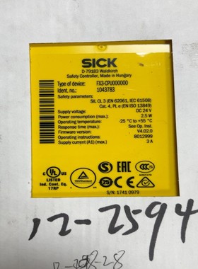 德国sick FX3-CPU000000 货号1043783（佳毅工控）