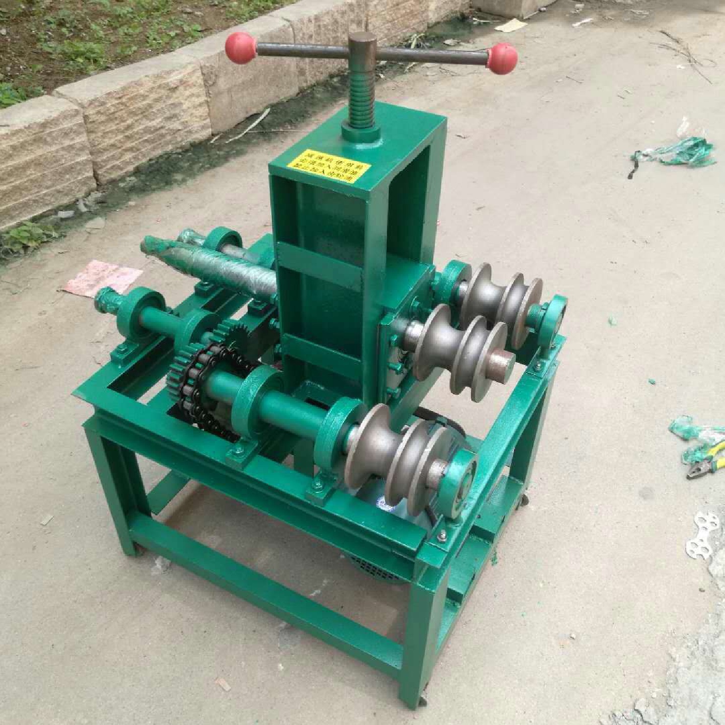批发手动圆管弯管机76型立式弯管机方管弯管机价格低廉
