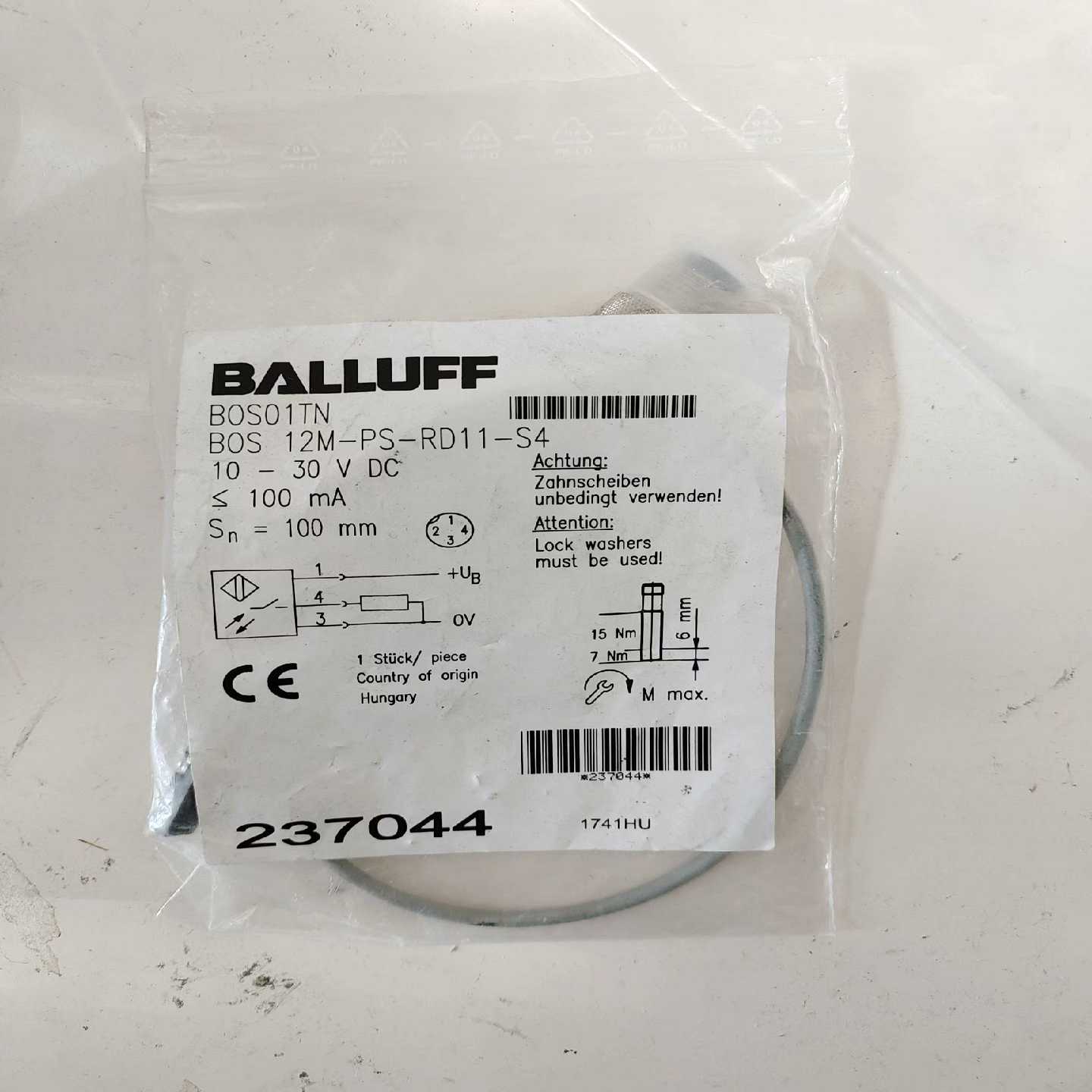 (议价)巴鲁夫 BOS01TN漫反射传感器BOS 12M-PS-RD