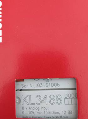 德国倍福模块KL3468供应功能询价