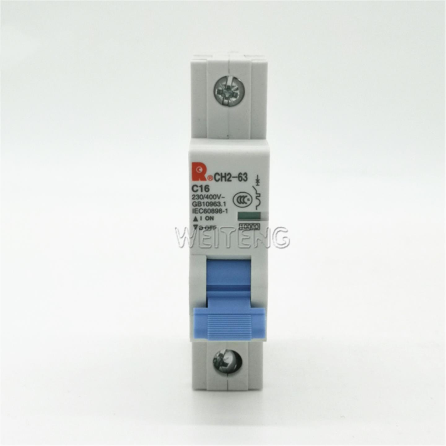 隆兴9年老店 常熟开关厂 CH2-63 C16 1P 单片单极 家用照明空开*