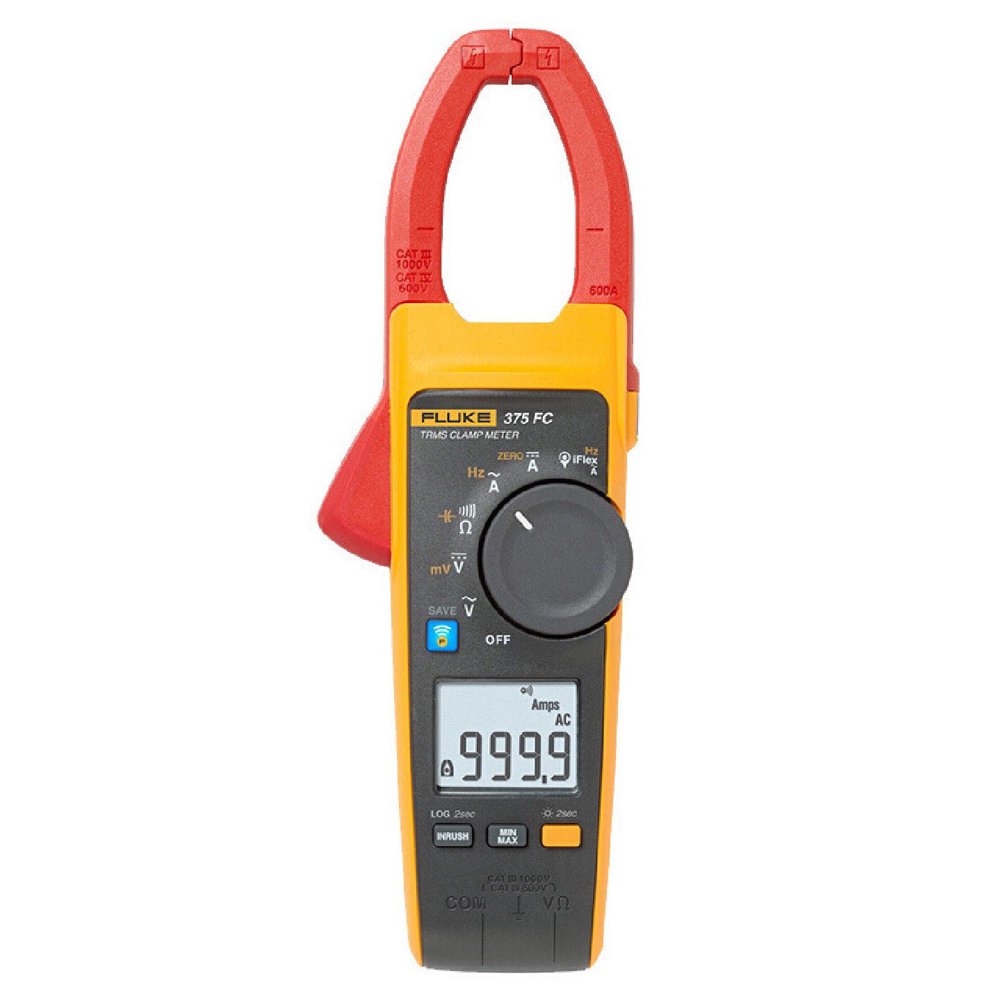 福禄克Fluke375FC直流钳形表F375真有效值手持小型600A钳形表