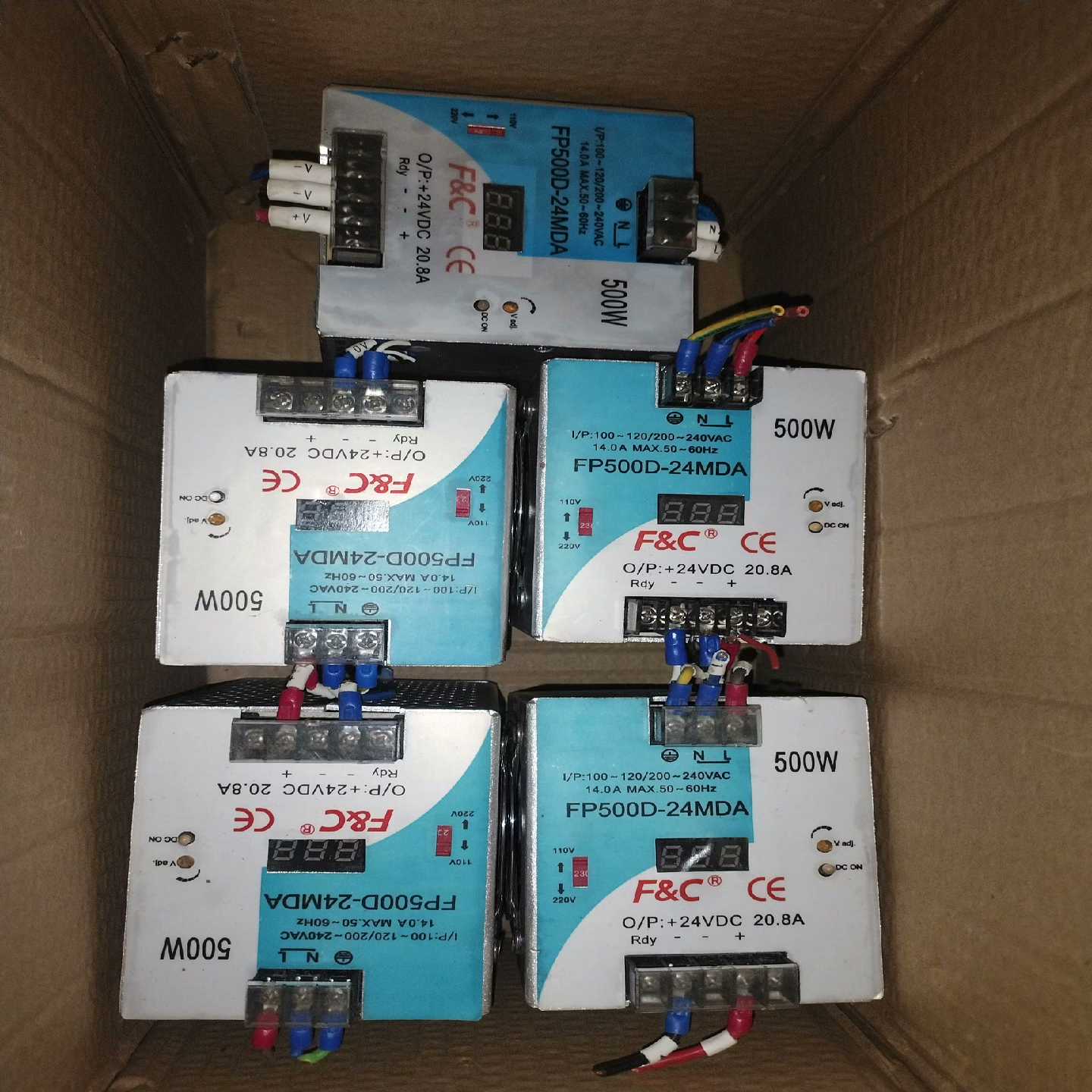 【议价】嘉准轨道电源FP500D-24MDA500W24V20.