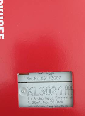 倍福模块KL3021供应功能。支持顺丰发货询价