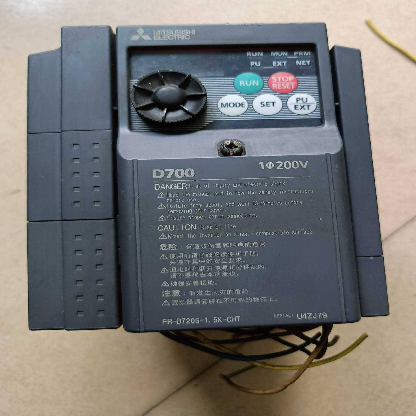 FR-D720S-1.5K-CHT变频器，成色如询价