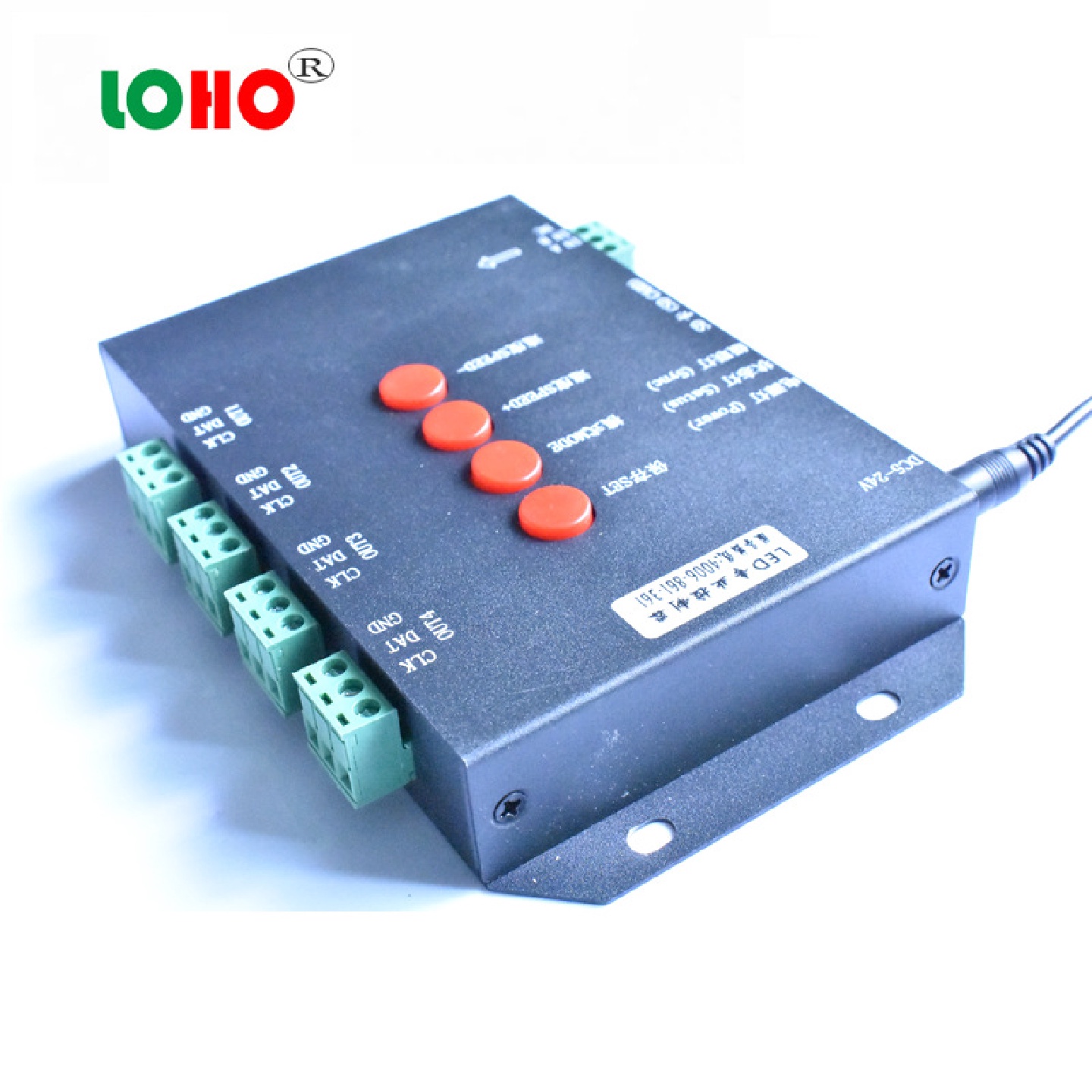 LED全彩外控控制器LED点控全彩控制器T-4000带SD卡可编程控制器