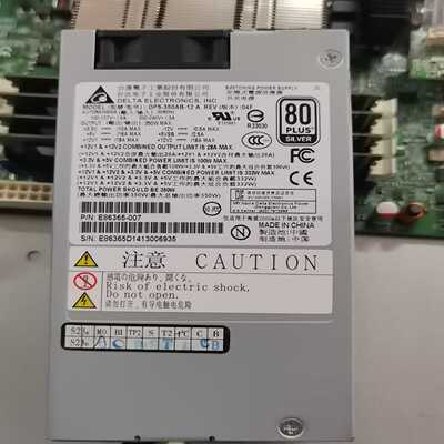 台达DPS-350AB-12A额定350WFLEX小1U电源