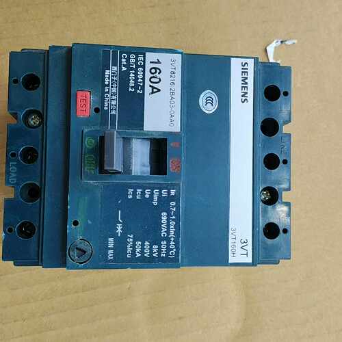 询价~电柜断路器160A塑料外壳断路器，3VT160H。