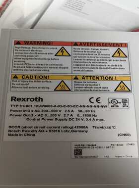 7开封Rexroth力士乐驱动器HCS01.1E-W00~询价