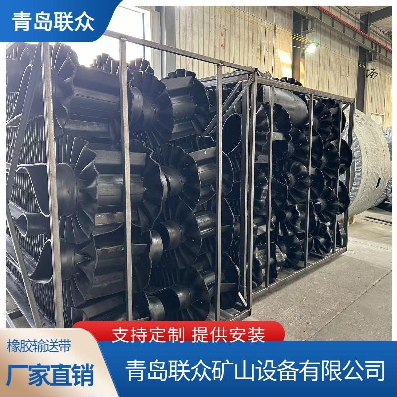 供应 B500 10mm S60波纹裙边输送带 阻燃型电子秤皮带