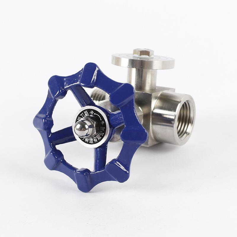 船用三通测试阀门 316不锈钢高温高压仪表阀 压力表仪表阀