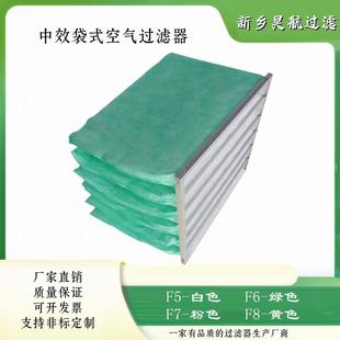 中效過濾器595x595x500x6p可做出風口中效過濾袋 鍍鋅框高容塵袋式