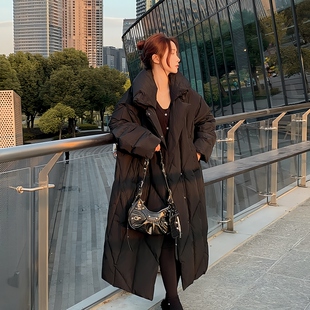 外套潮 宽松大被子加厚棉衣过膝棉袄时尚 2025年新款 棉服女冬中长款