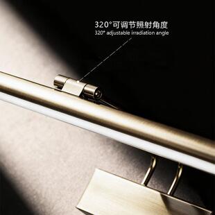 青古铜美式中古风长条照画壁灯镜柜灯镜前灯酒店玄关门头装饰画廊