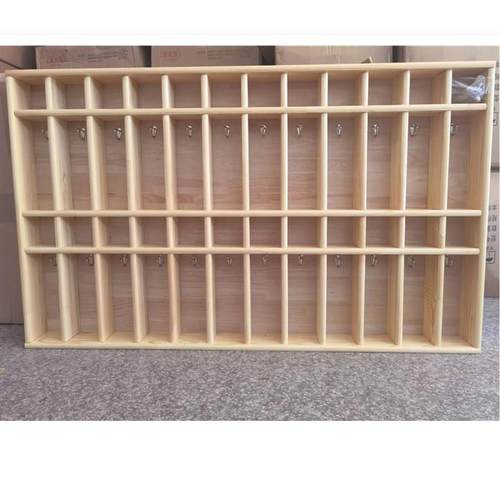 幼儿园水杯架儿童木质口杯架毛巾架两用柜子 毛巾口杯一体柜