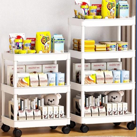 置物架落地式小推车收纳整理方便客厅卫生间浴室夹缝收纳置物架