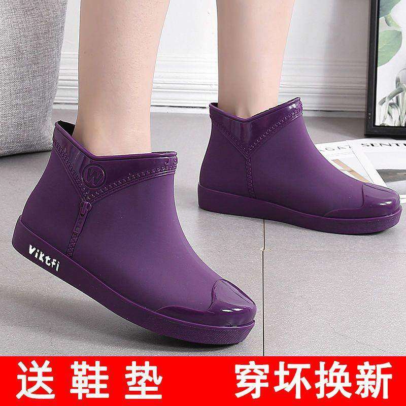 新款时尚雨鞋女夏防滑中筒水鞋水靴短筒雨靴洗车买菜厨房鞋胶鞋潮,女鞋,雨鞋,淘宝优惠券,粉丝福利购,淘宝优惠卷