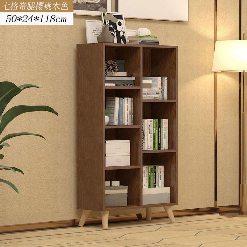 简约书架落地家用简易置物架储物柜简约现代学生书柜书架办公柜厂