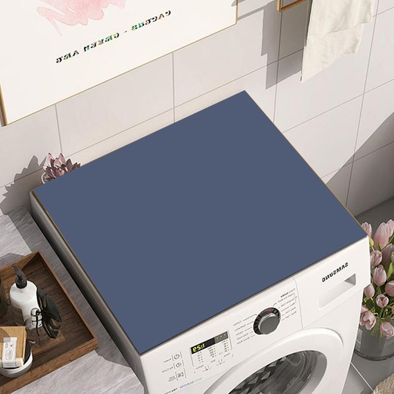 纯色滚筒洗衣机防尘罩冰箱床头柜台面垫硅藻泥吸水防滑耐脏盖垫