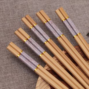 木筷子一人一快5 楠竹筷子天然家用新款 20双防霉耐高温