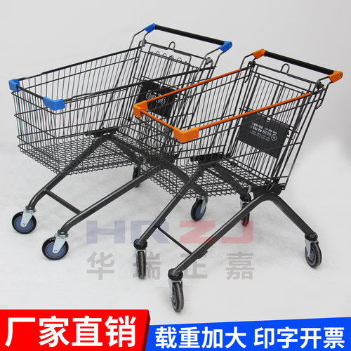 超市购物车商场手推车仓库理货车物业便利店家用买菜车购物车大号