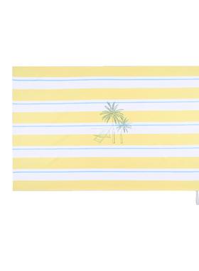 水仙SWIM黄色条纹游泳速干 干浴巾女运动健身户外吸水擦汗可携式