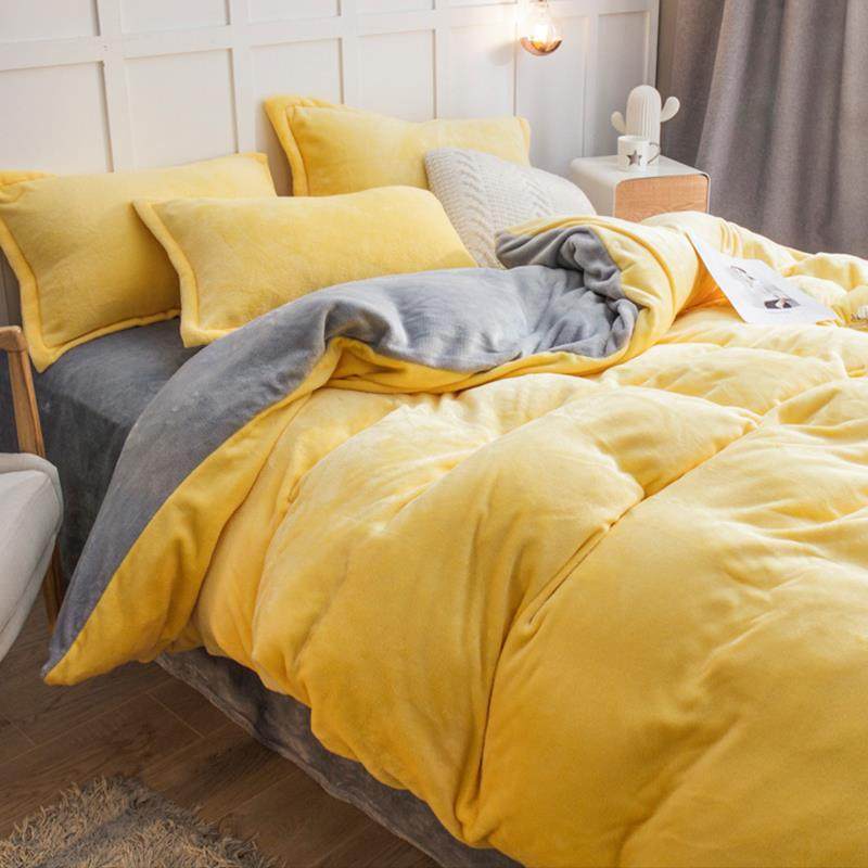 珊瑚绒被套单件冬季 双面加绒加厚法兰绒180x200冬天牛奶毛绒被罩