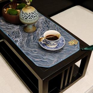 禅意桌旗茶桌垫布高档茶几桌布定制小茶旗茶布垫子茶巾 茶席新中式