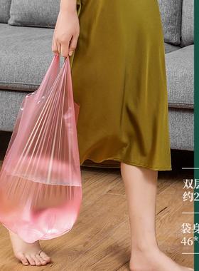 K6ZM垃圾袋手提式加厚厨房黑色背心式拉圾桶塑料袋中号大