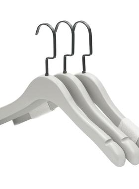 女装服装店定制衣架子衣撑挂防滑酒店衣挂灰白色实木衣架打标刻字