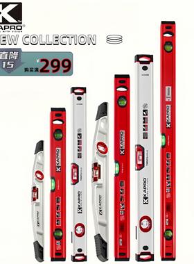 以色列KAPRO开普路进口水平尺红色高精度测量仪防震2珠抗摔水平尺