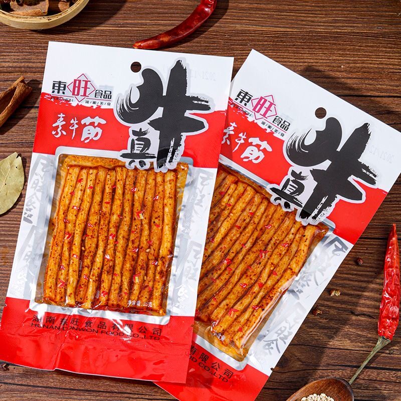 东旺真牛素牛筋81g大包顶牛素面筋辣条怀旧麻辣食品湖南特产零食