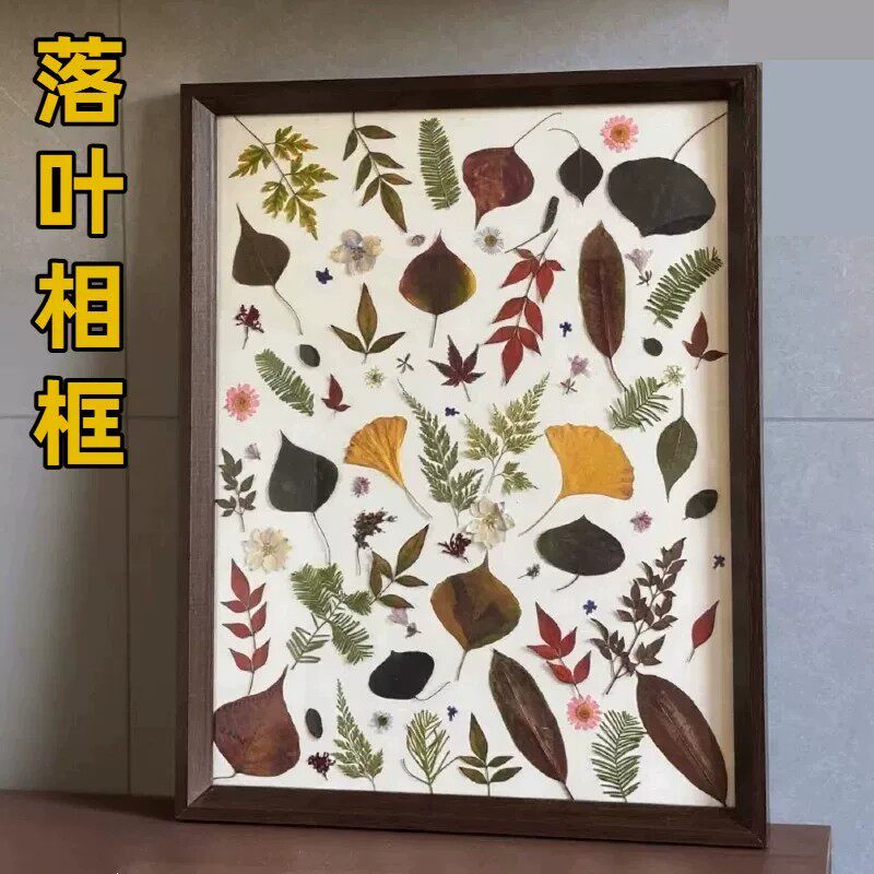 落叶相框DIY植物标本装裱框