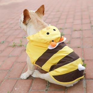 宠物雨衣柯基法斗柴犬泰迪边牧金毛大狗狗防水小蜜蜂衣服