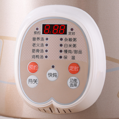 电炖锅家用全自动智能煲汤锅白瓷炖锅陶瓷电砂锅煮粥神器养生炖锅