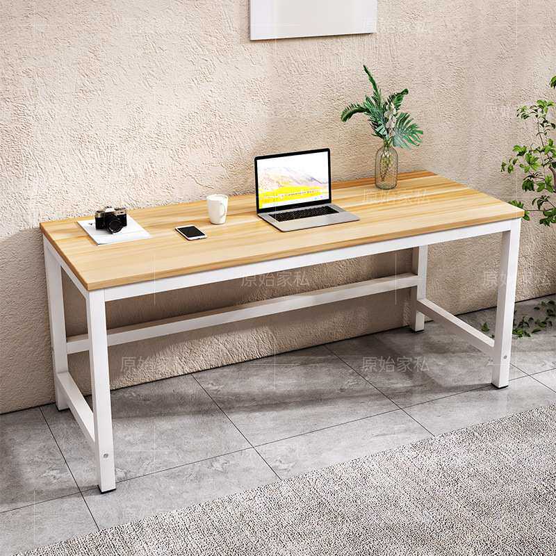 简易长方形靠墙长桌子工作台家用书桌卧室长条桌阳台窄电脑桌