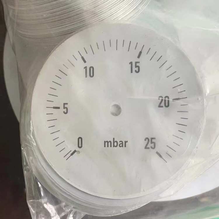 不锈钢微压表膜盒低压表径向立装毫巴压力表YEBF65 25mbar G1/4