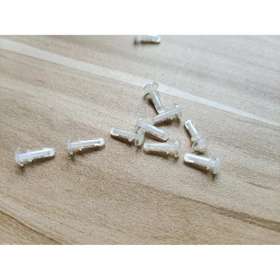 工厂增值税塑胶卡扣亚克力展示盒配件透明抽芯塑料膨胀铆钉平圆头