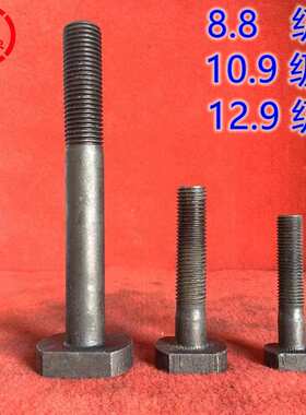 T型螺丝8.8级GB37压板螺丝高强度发黑t形槽用细牙螺栓M24m30*420x