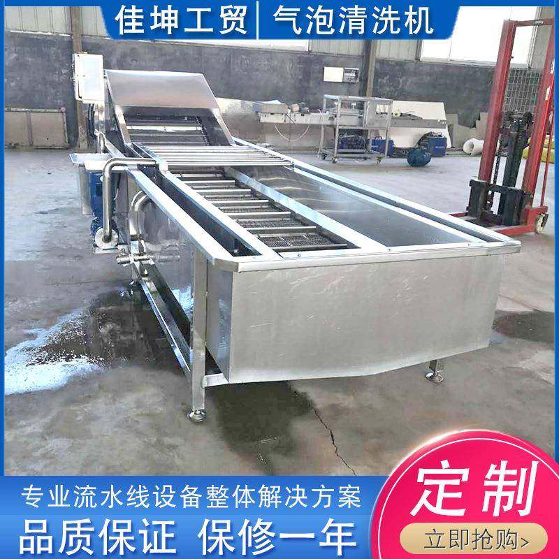 云南玛咖清洗机 金银花气泡清洗设备 商用不锈钢洗菜洗果机