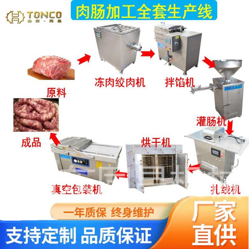 全自动液压式灌肠机 全套灌肠设备生产线 血肠香肠腊肠加工生产线