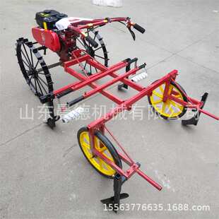 花生播种覆膜机 带滴灌地膜自走式汽油铺膜机