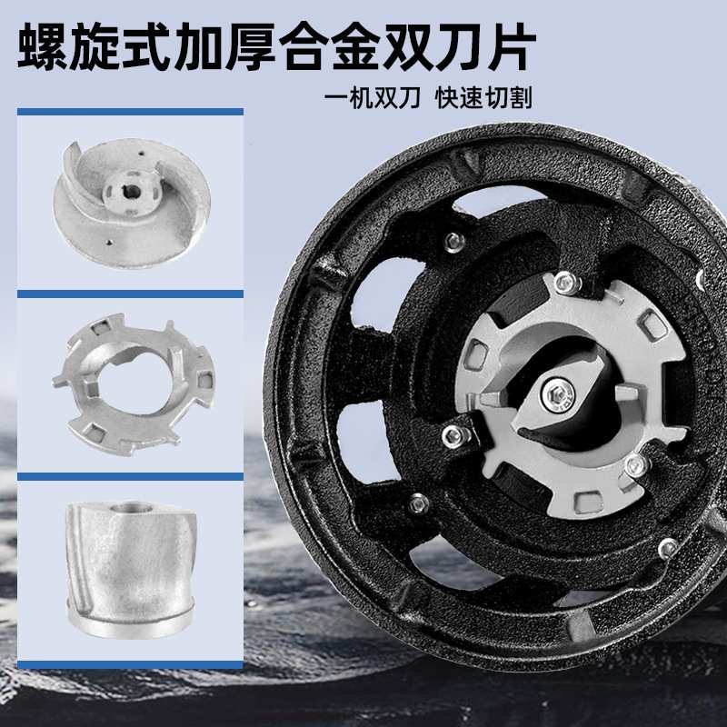 不锈钢切割式污水泵220V小型家用抽水抽粪泥浆化粪池排污泵抽水泵