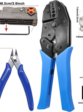 Taiss Coaxial Cable Tool Kit BNC Crimp tool with 10PCS BNC M