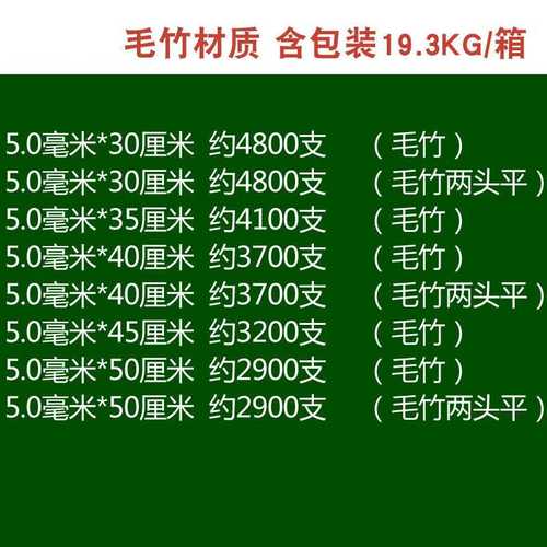 奉卓竹业5.0mm*30/35/40/45/50cm烧烤竹签薯塔大肉串 棉花糖竹签