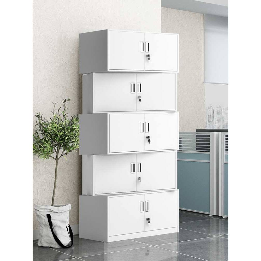 二斗矮柜办公室铁皮柜文件柜抽屉收纳柜档案柜阳台柜子储物柜书柜