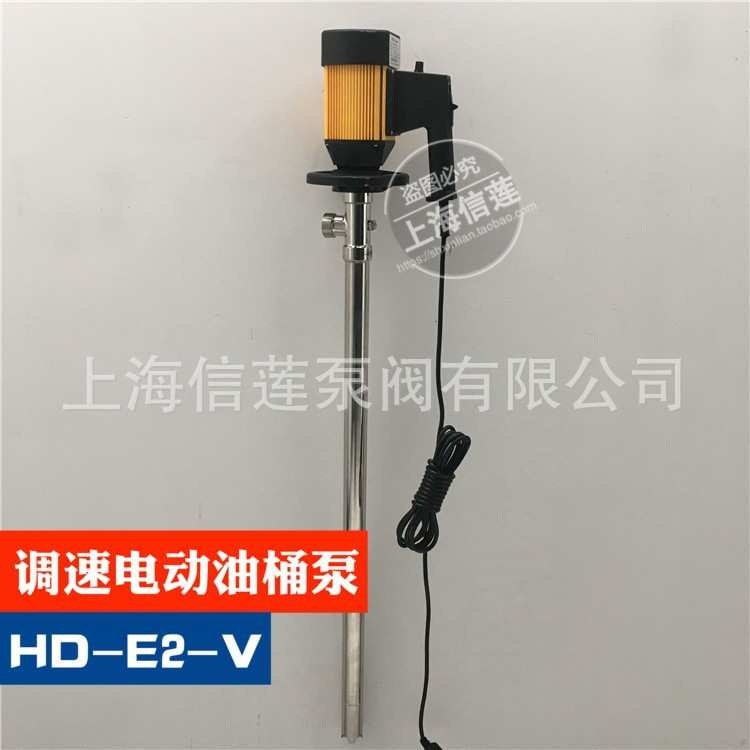 不锈钢电动抽液泵HP-E2-V+SS304-1000工业化工插桶泵柴油油桶泵