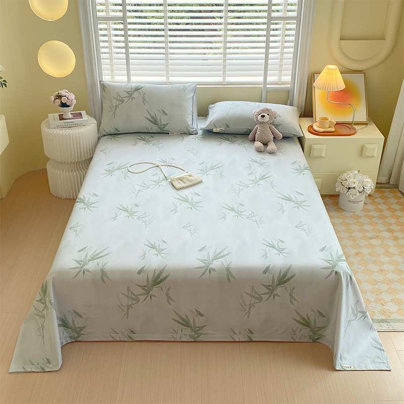 老粗布床上四件套纯棉全棉2025新款春夏季棉麻床单被套床品三件套